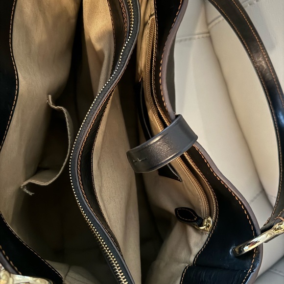 Black leather handmade Aigin Milano handbag In excellent condition! - Picture 7 of 7